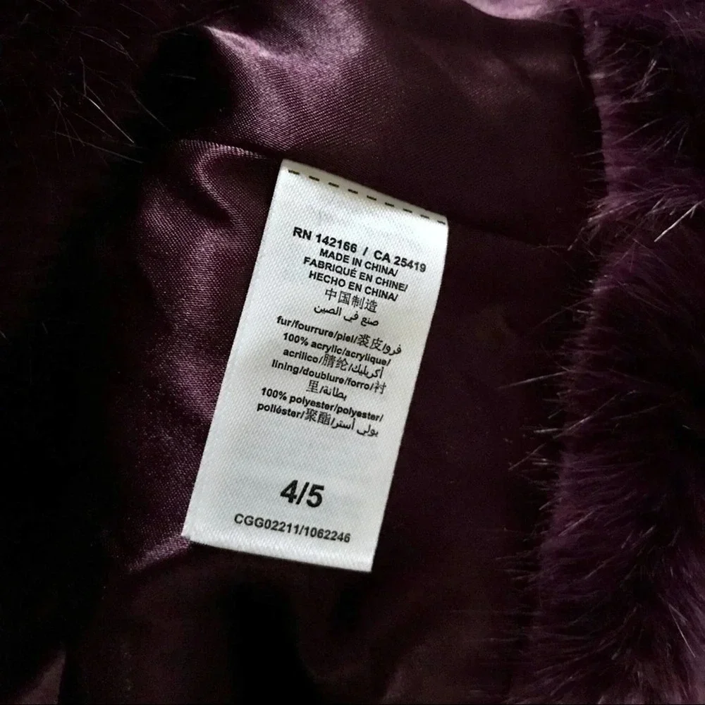 Habitual NWT Faux Fur Coat for Girls 4/5